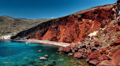 Akrotiri, Red Beach and Oia