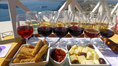 Wine Trail, lunch and Oia